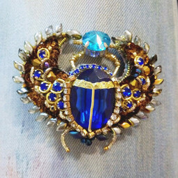 Sapphire scarab