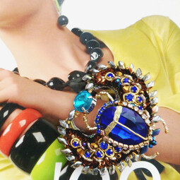 Sapphire scarab
