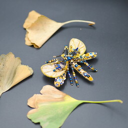 Autumn gold dragonfly