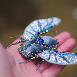 Blue giant bug