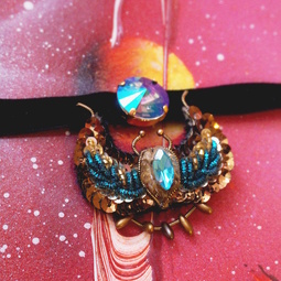 Choker with scarab