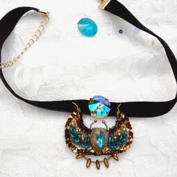 Choker with scarab