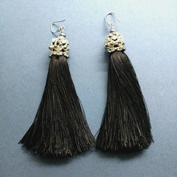 Black tassels