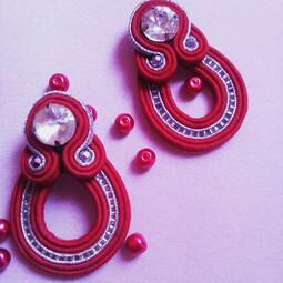 Garnet earrings